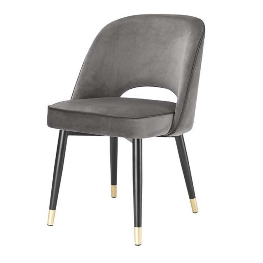 Italian velvet dining chair