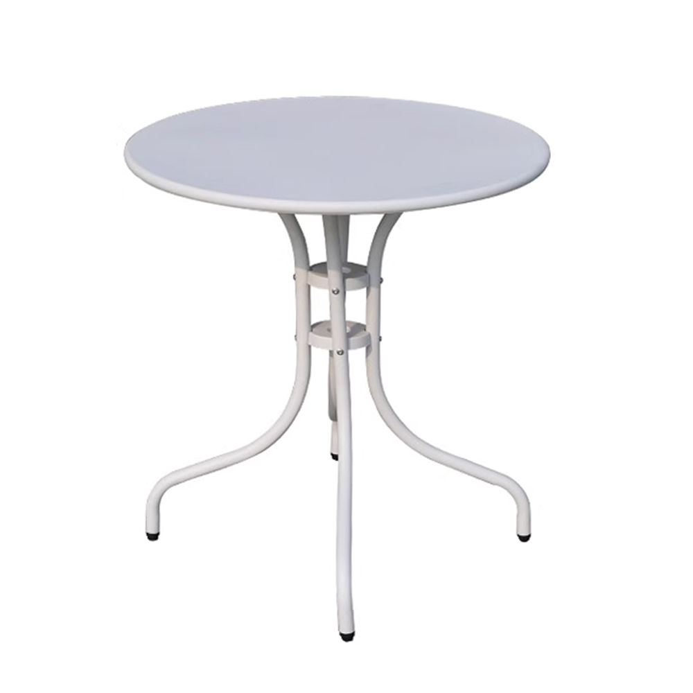 Solid Wood tabletop with aluminum base