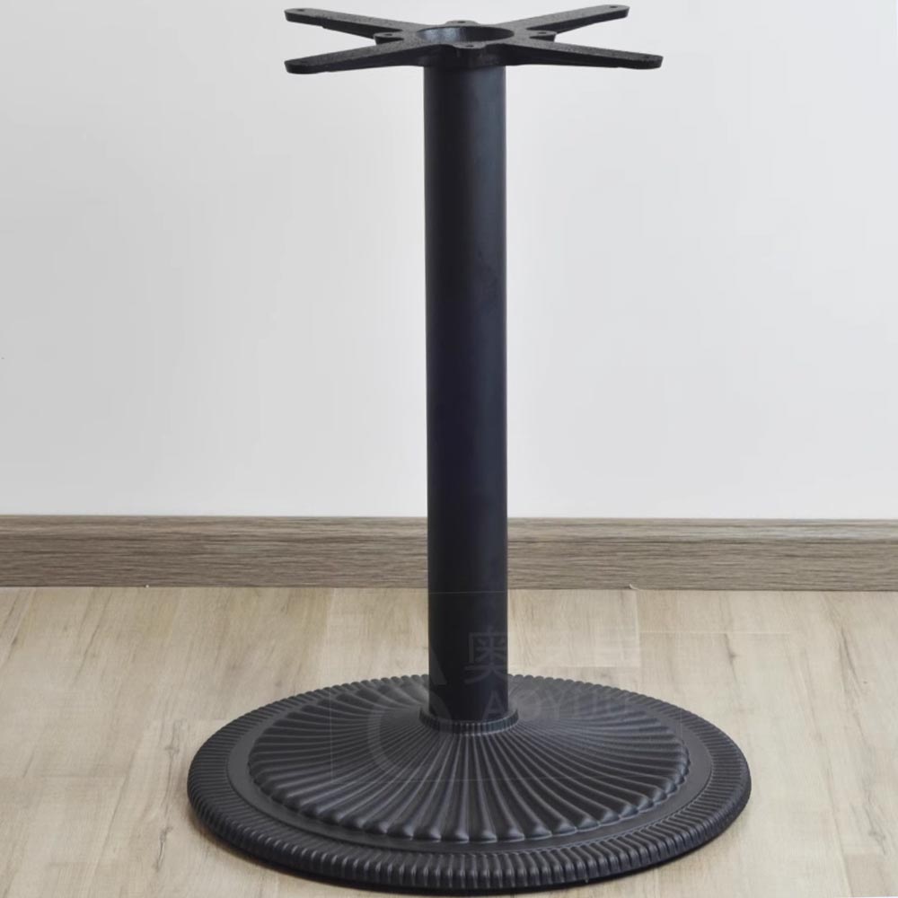 Industrial table base black metal