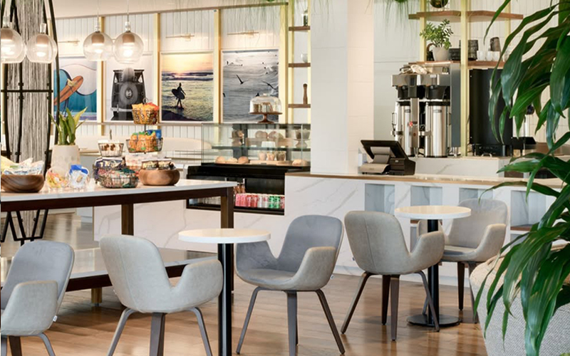 Coastal-Inspired Café Interior
