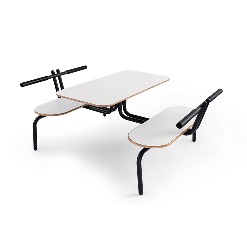 Modern 4-Seater Canteen Table and Bench Set