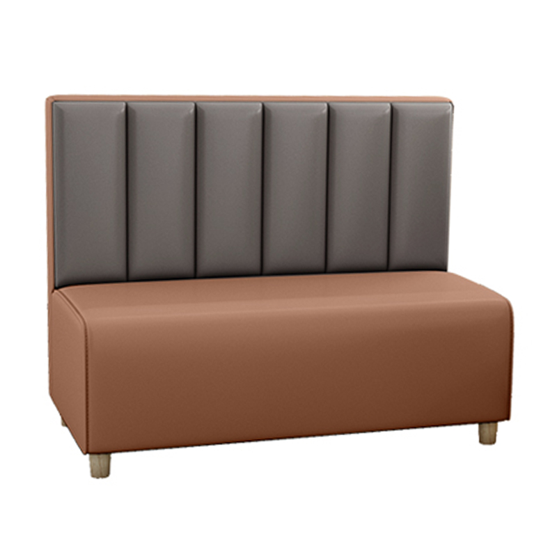 Two-Tone Dining Booth-Upholstered Bench With Back
