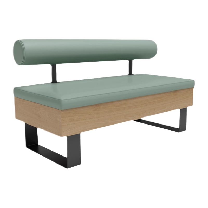 High-end Simple Cafe Faux Leather Upholstered Bench
