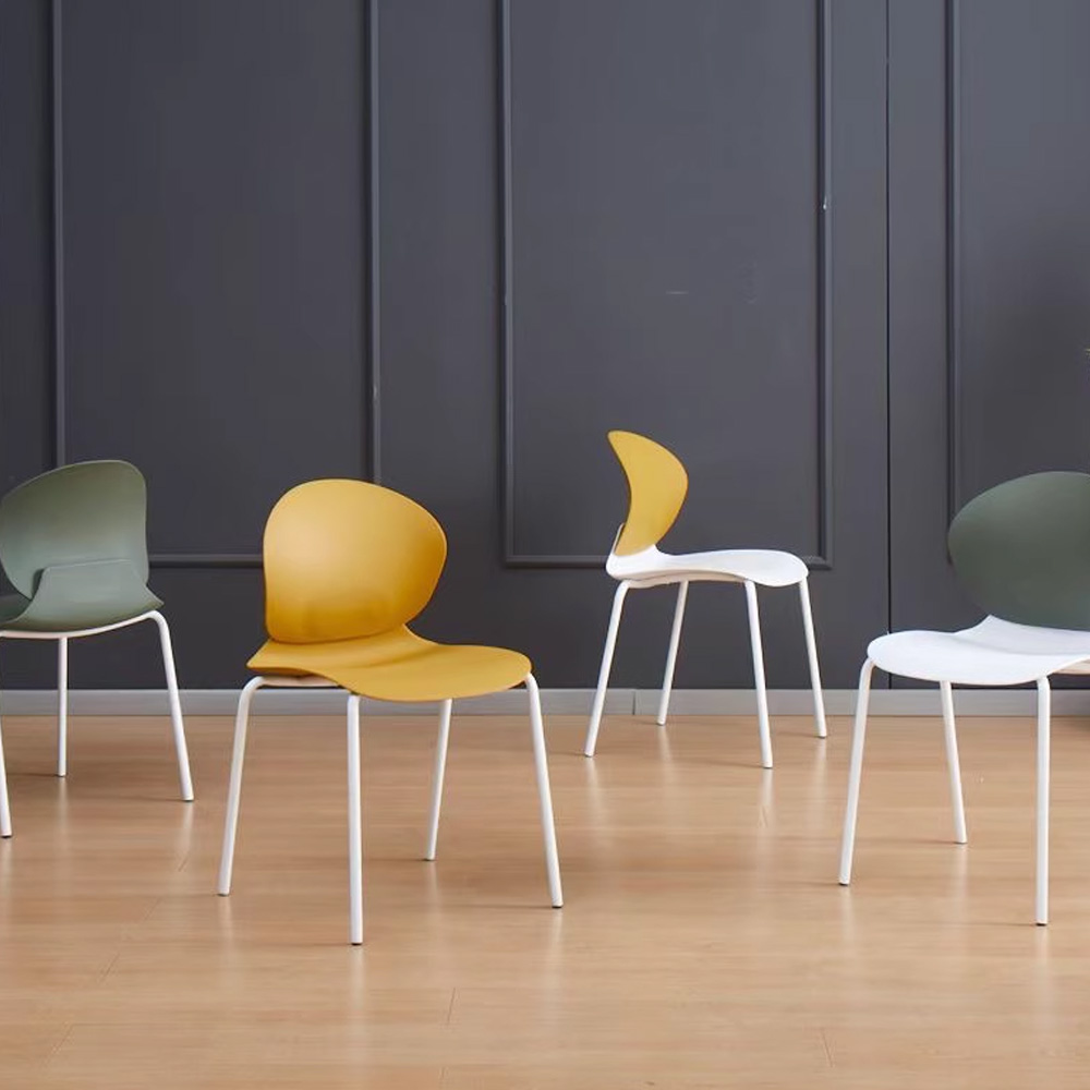 Simple plastic Canteen Dining Chair