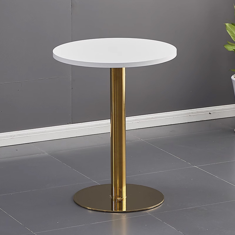 Brushed Gold Round Table Base for Restaurant