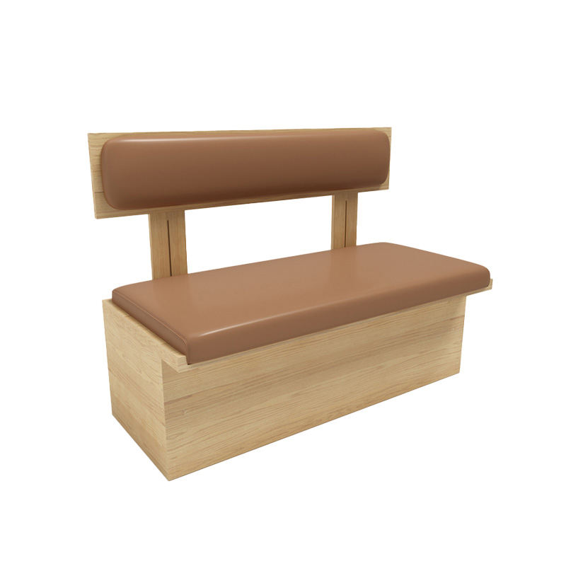 Minimalist Wooden Restaurant Booth