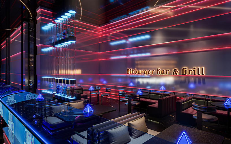 Futuristic Lounge Bar Design