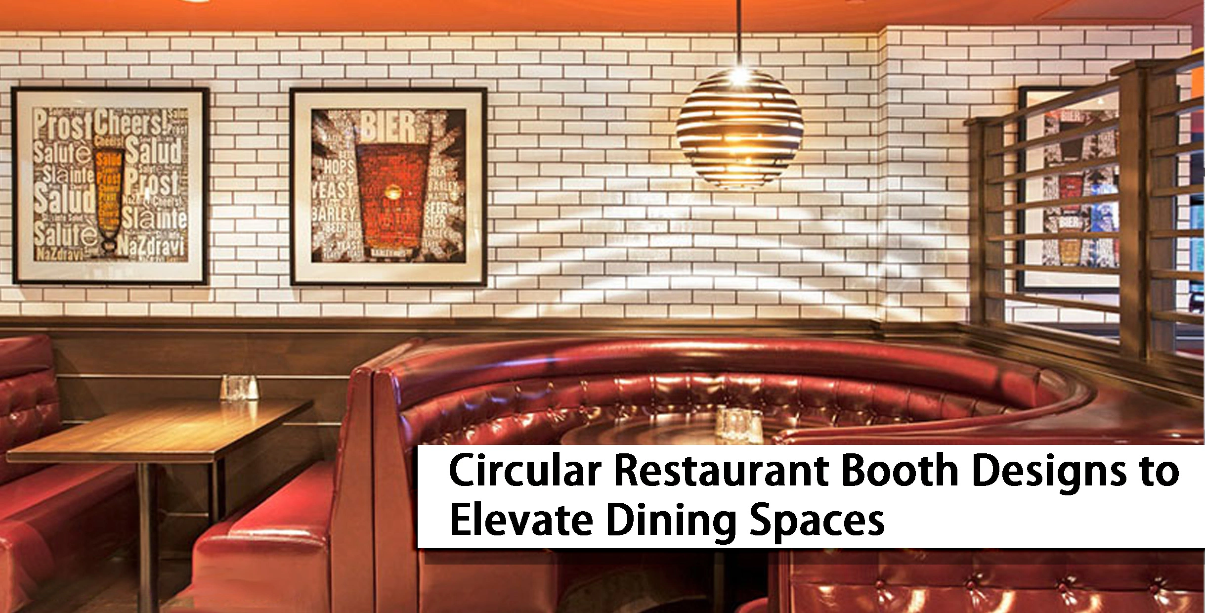Circular Restaurant Booth Designs to Elevate Dining Spaces