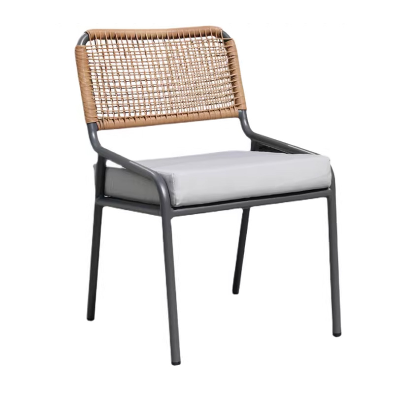 Custom Nordic Outdoor Rattan Dining Chair
