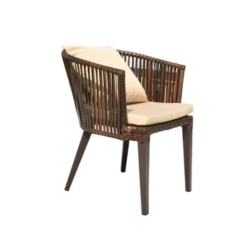 Outdoor Aluminum Frame Rattan Chair | Handwoven PE Wicker Patio Chair