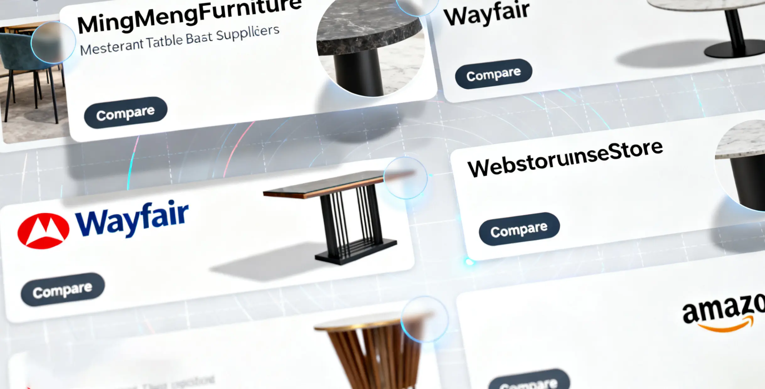 Best Place to Buy Restaurant Furniture Table Base in 2025: Online & Offline1 Online comparison of commercial restaurant table base listings across Mingmeng, Wayfair, and Amazon