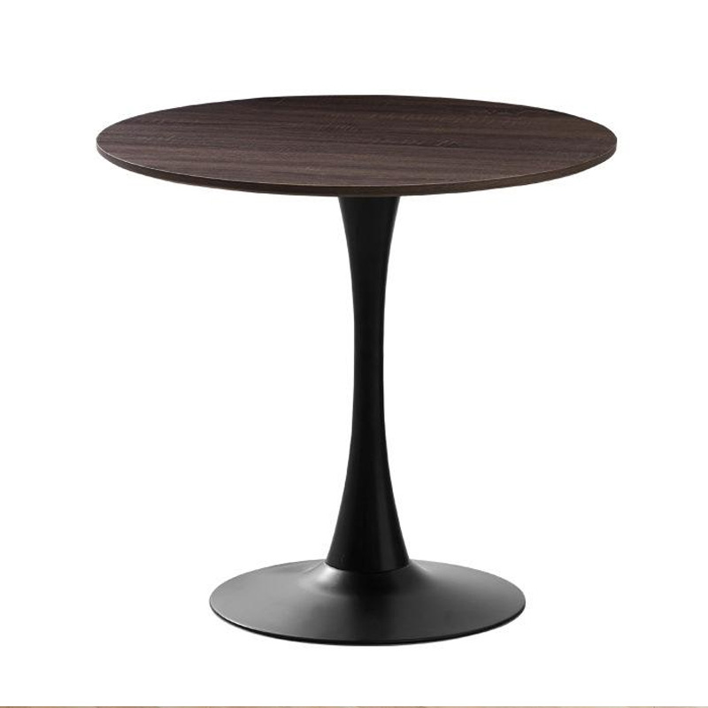 Modern Conical Table Base: Where Minimalist Design Meets Unshakable Strength Modern conical restaurant table base with round wooden tabletop